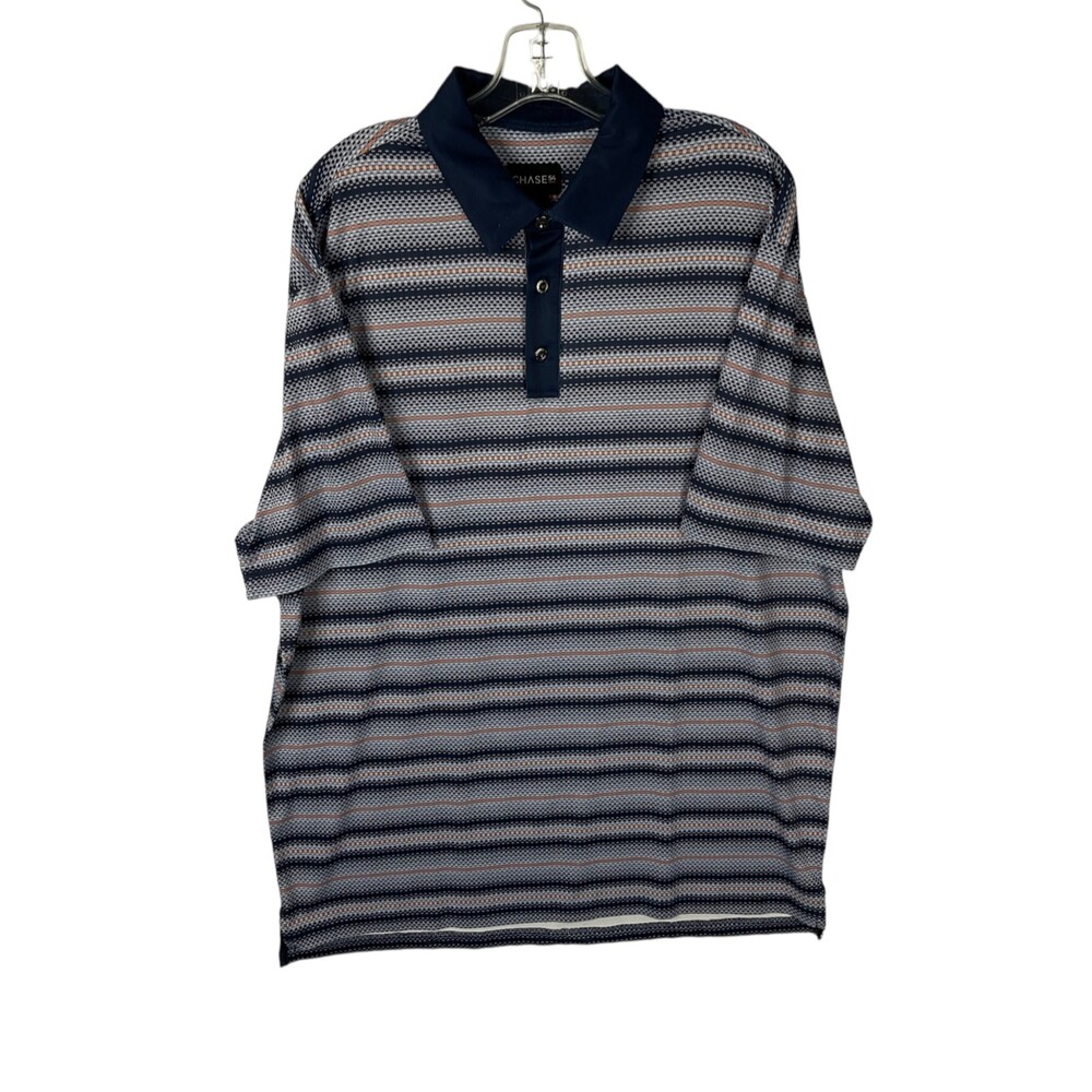 Chase 54 Men's Golf Polo Shirt Extra Large Multi Color Casual Lightweight